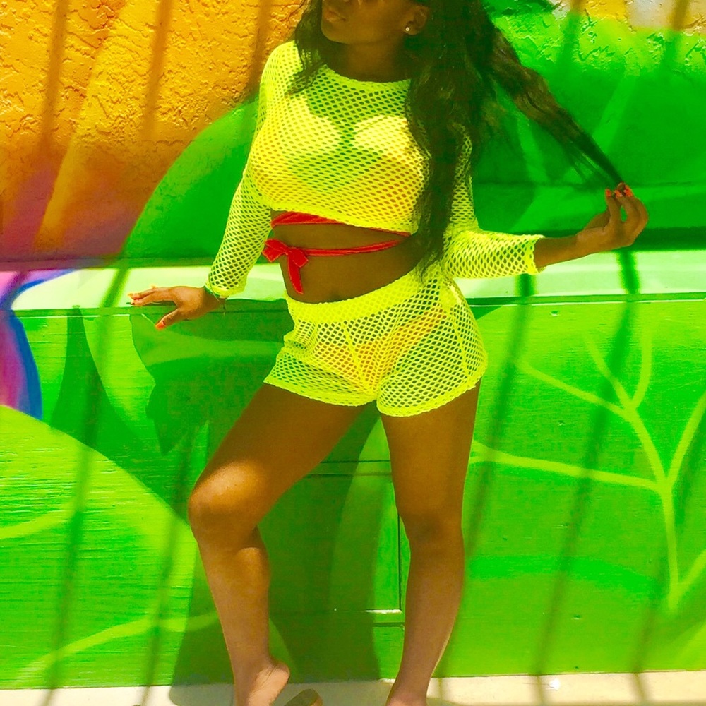 Lime Swim Cover Up
